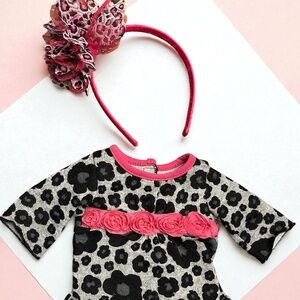 Dollie & Me Girls’ Doll Clothing - Dress/top PLUS a girls’ matching headband